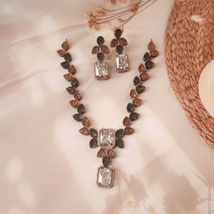 Luxe blossom charm necklace