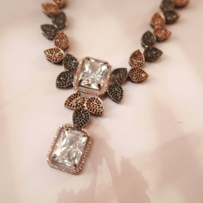 Luxe blossom charm necklace