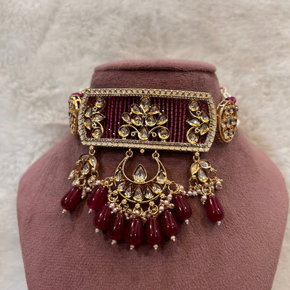 Crimson Royalty Choker Set