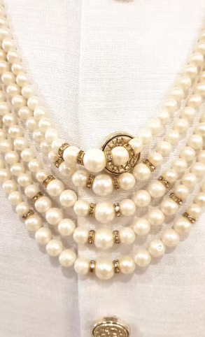 Five layers Cream Groom Mala