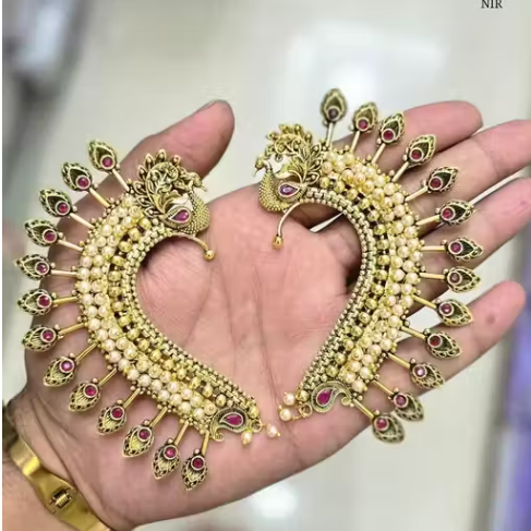 Gold Temple Design Earcuff