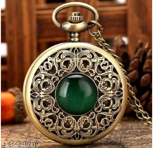 Vintage Analog Antique Pocket Watch Key Ring