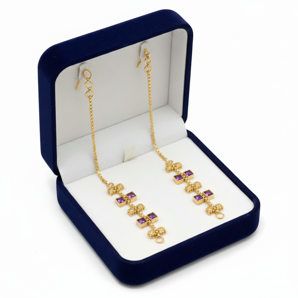Ruby Luxe Ear Chain