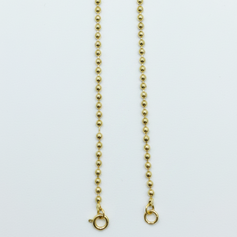 Gold Bead Ear Chain