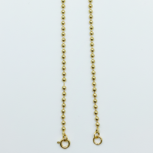 Gold Bead Ear Chain