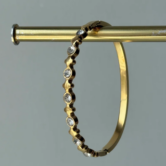 clover detail Anti Tarnish bangle