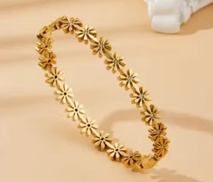 Flower Anti Tarnish Bracelet