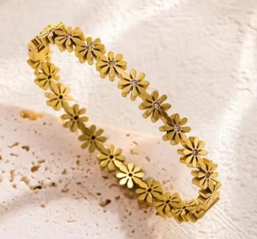 Flower Anti Tarnish Bracelet