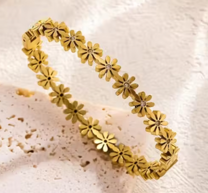 Flower Anti Tarnish Bracelet