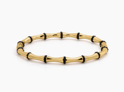Black gold Bamboo bangle