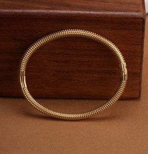 Gold Textured Bangle