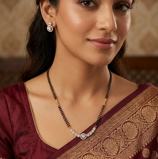 Crescent Mangalsutra Set