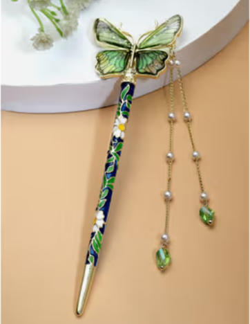 Butterfly Enamel Hair Stick Pin