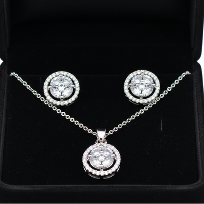Solitaire Orbit pendant set I With Chain