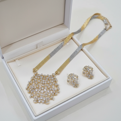Royal Diamond Statement Necklace Set I  Mangalsutra