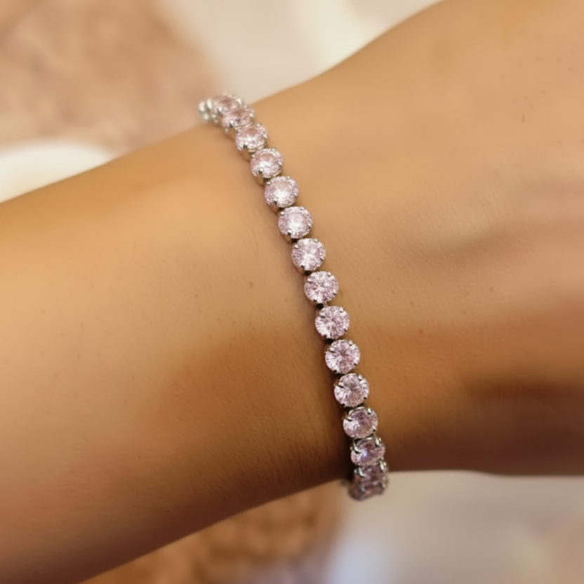 Baguette Crystal Tennis Bracelet
