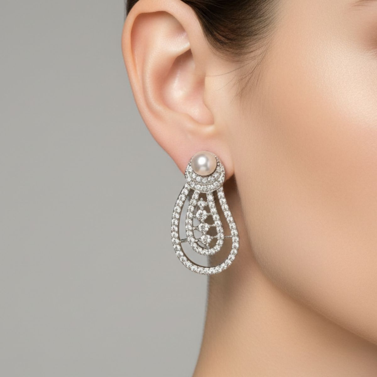 Pearl Cascade Elegance Earrings