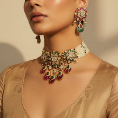 Anaya Mughal Kundan Choker Set