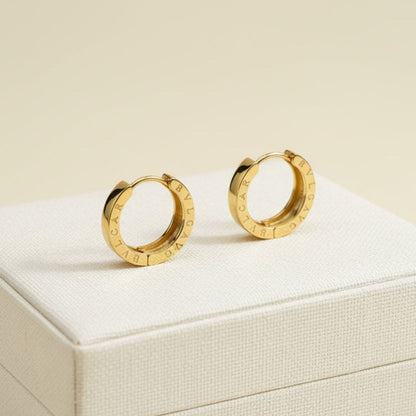 Gold-Tone Crystal Pavé Huggie Hoop Earrings