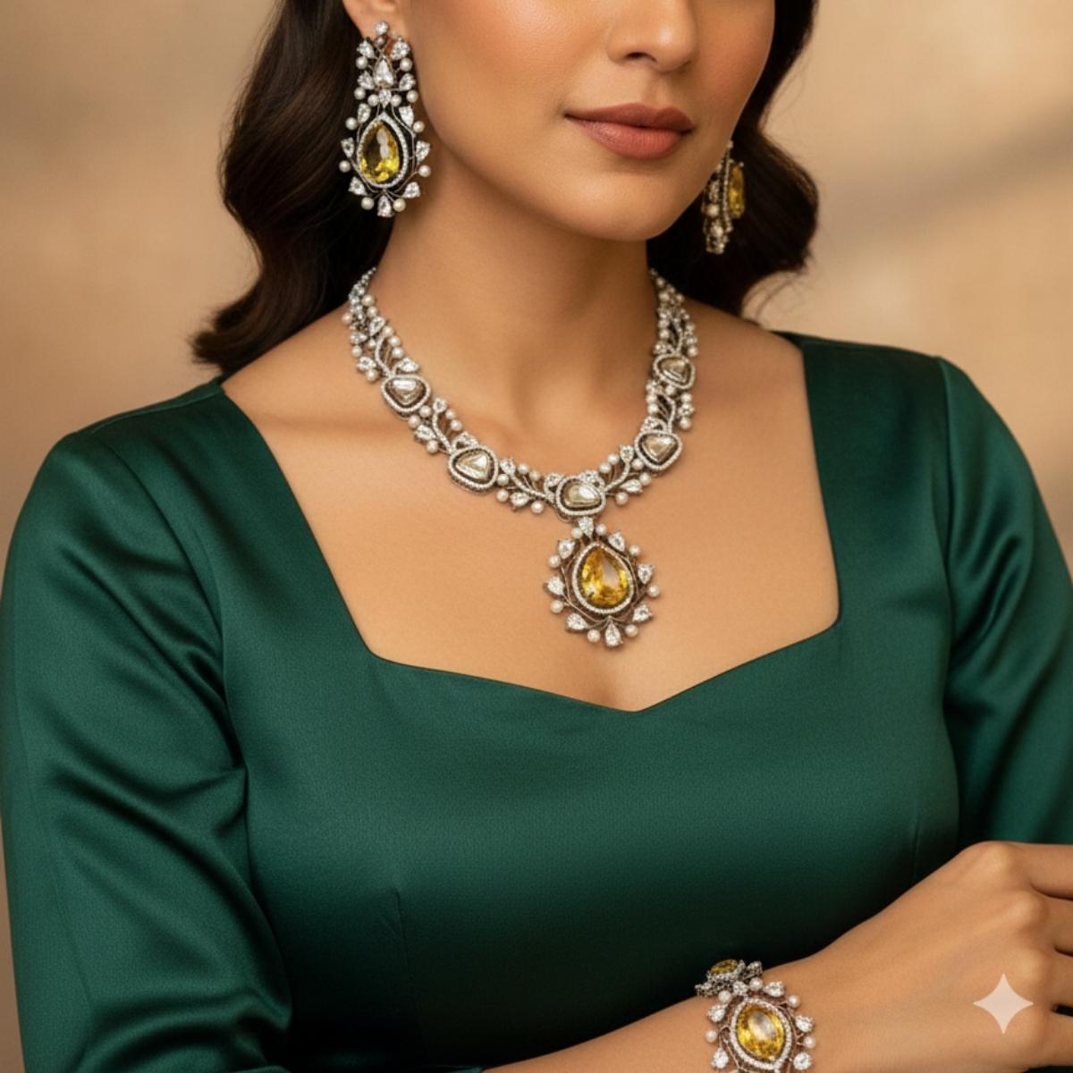 Regal Radiance Kundan set