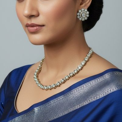 Aira Classic Polki Necklace Set