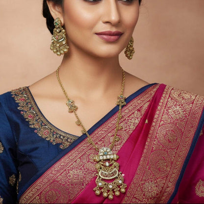 Meenakari Heritage Pendant Set