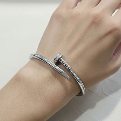 Anti-Tarnish Nail Design Zircon Bracelet