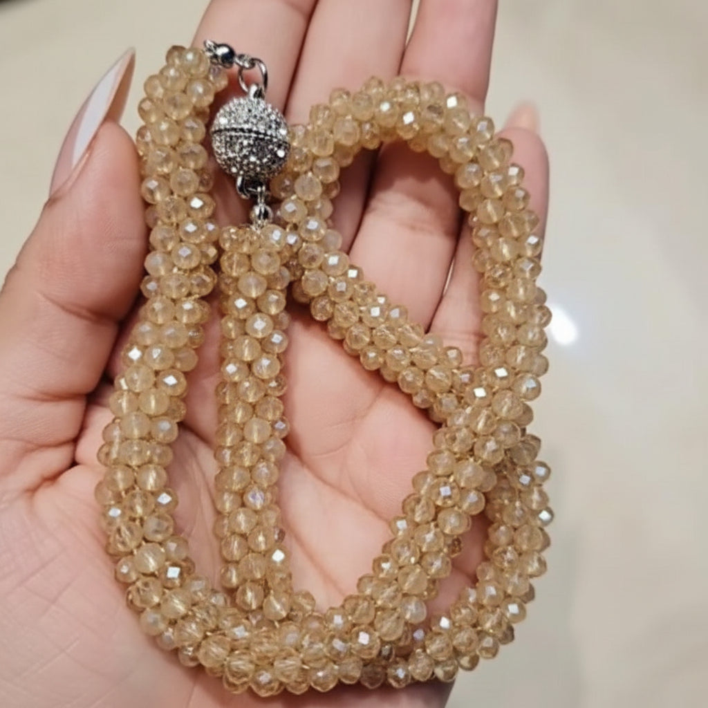 Stone Beaded Magnetic Necklace