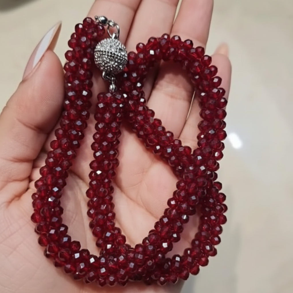 Stone Beaded Magnetic Necklace