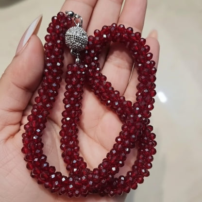 Stone Beaded Magnetic Necklace