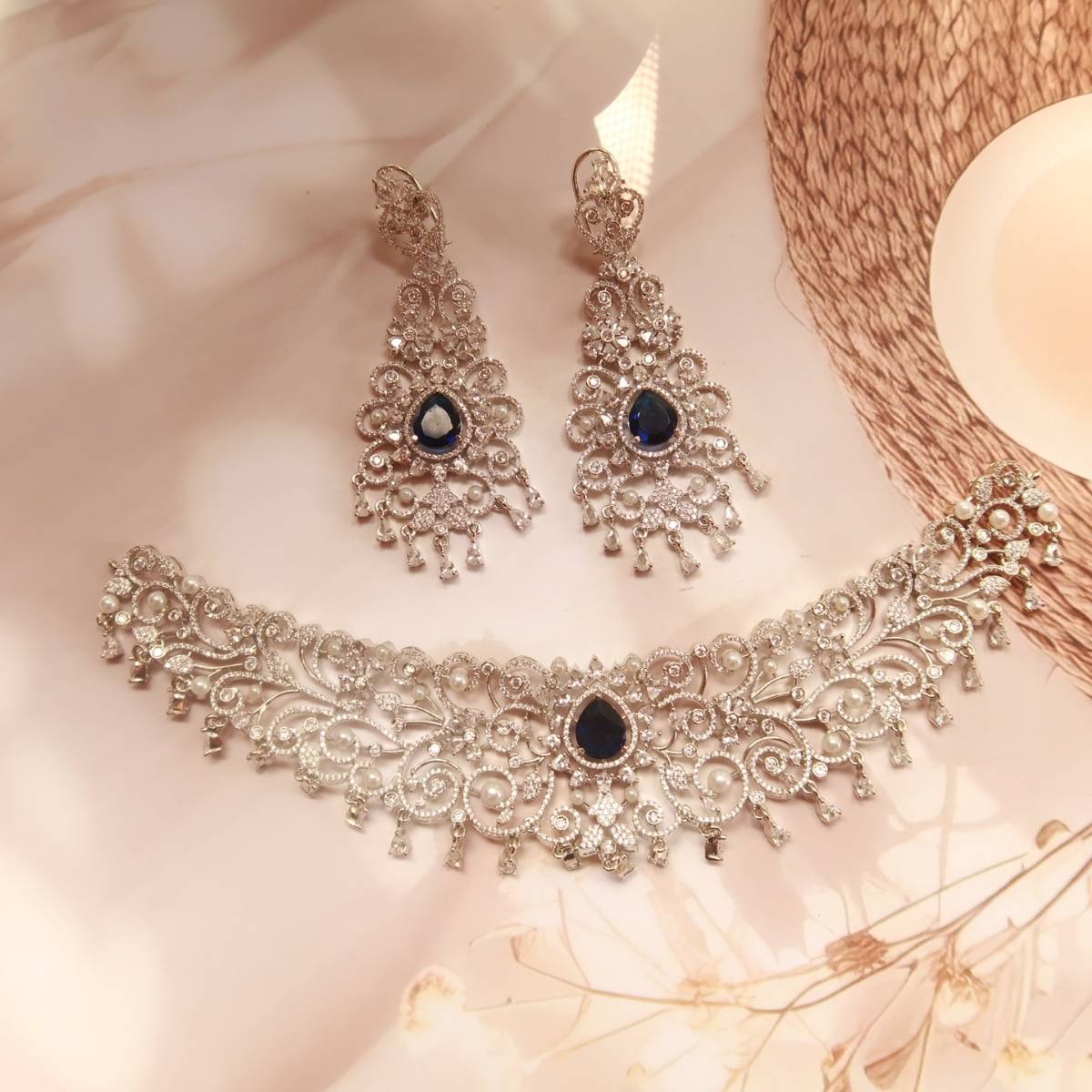 Sapphire stardust set