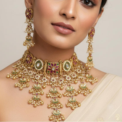Noor-e-Mehfil Kundan Choker Set