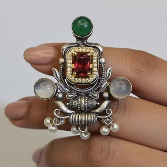 Heritage German silver Statement Ring