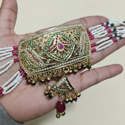 Meher Navratna Pearl Choker Set