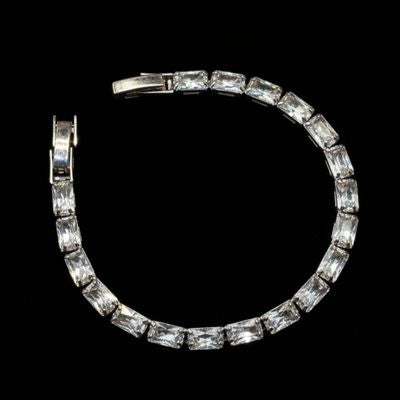 Baguette Crystal Tennis Bracelet