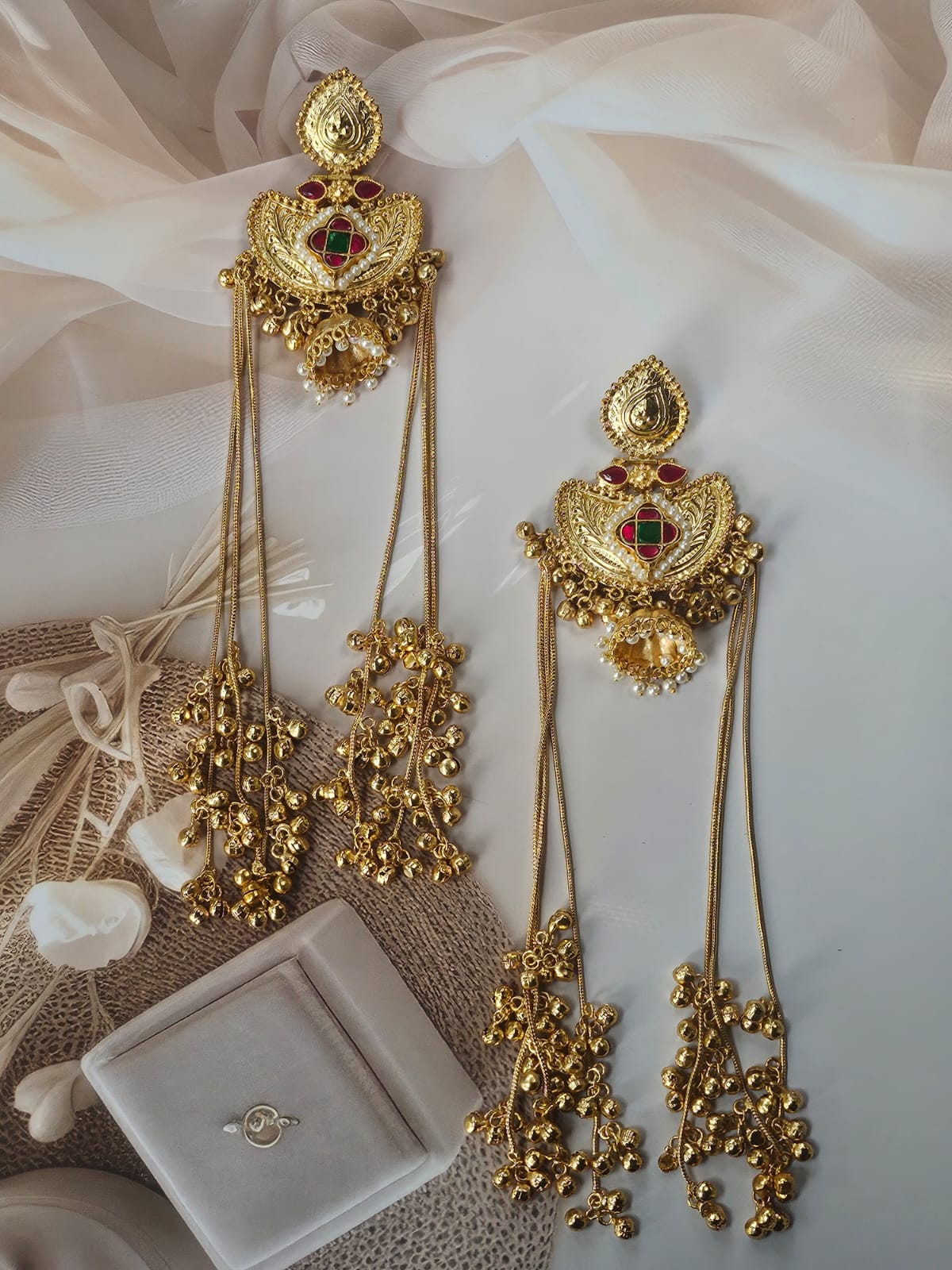 Rajwada Jhumar Kashmiri Dangler Earrings