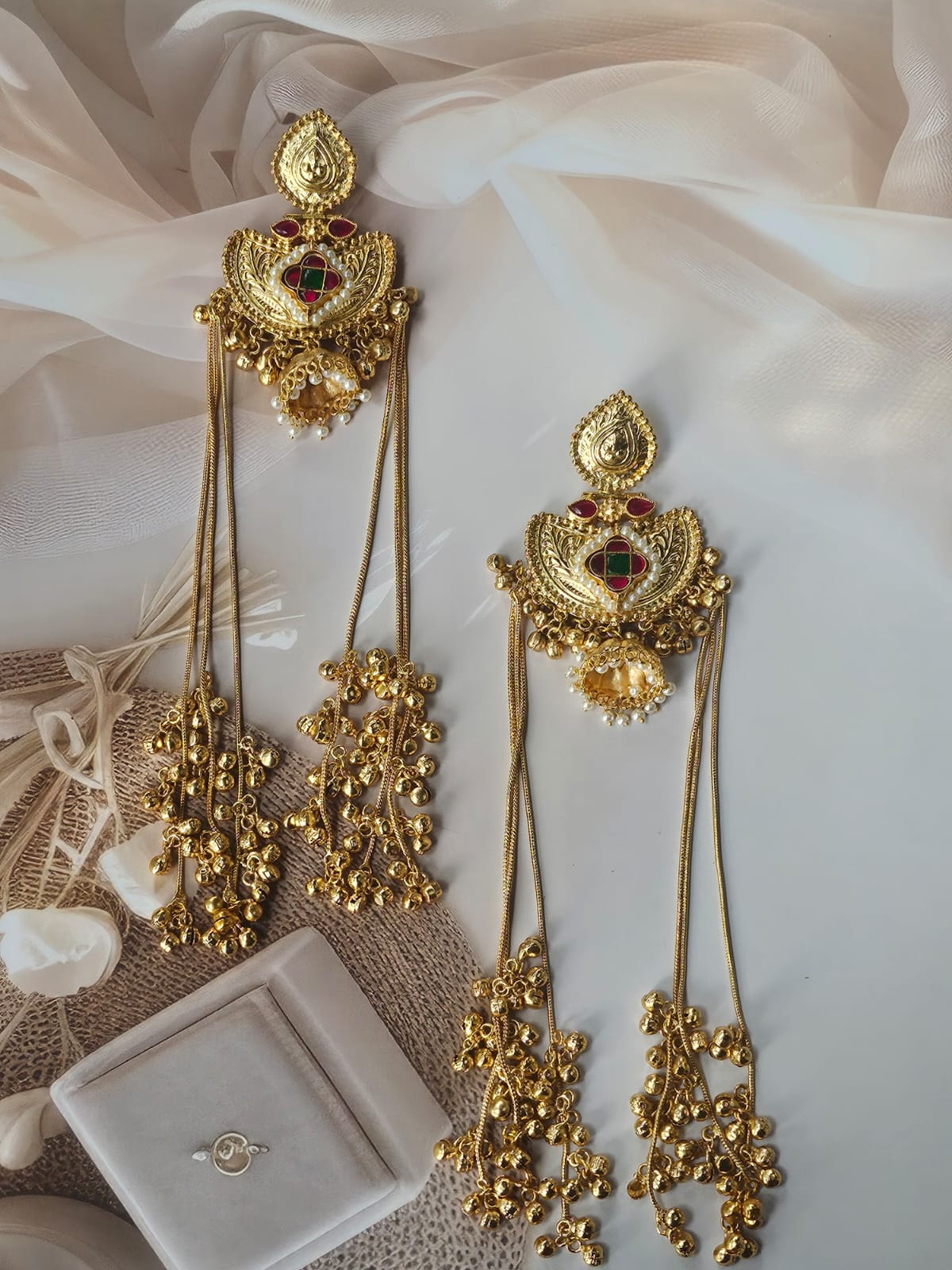 Rajwada Jhumar Kashmiri Dangler Earrings