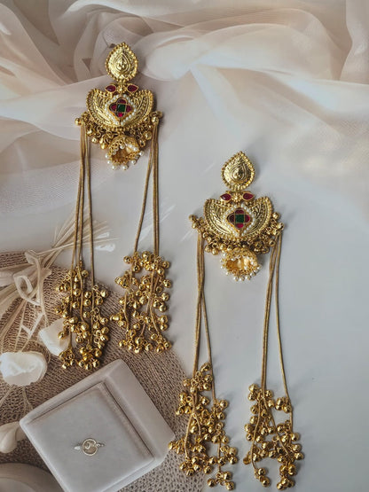 Rajwada Jhumar Kashmiri Dangler Earrings