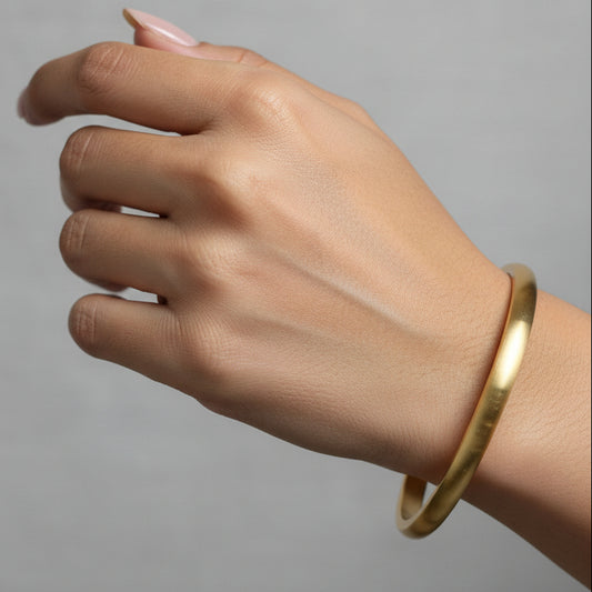 Medium Thick  gold bangle