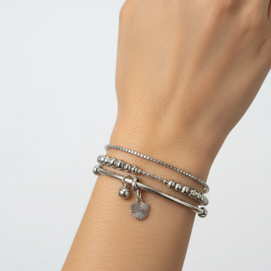 Silver Adjustable bangle I 1 bangle