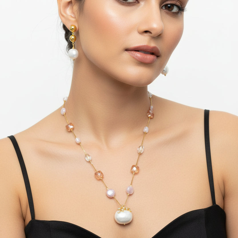 Pearl Bead pendent set