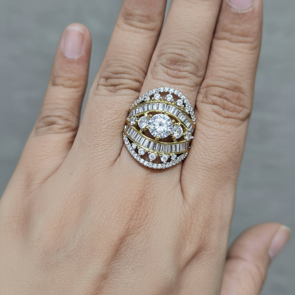 Luxury Oval CZ Statement Ring