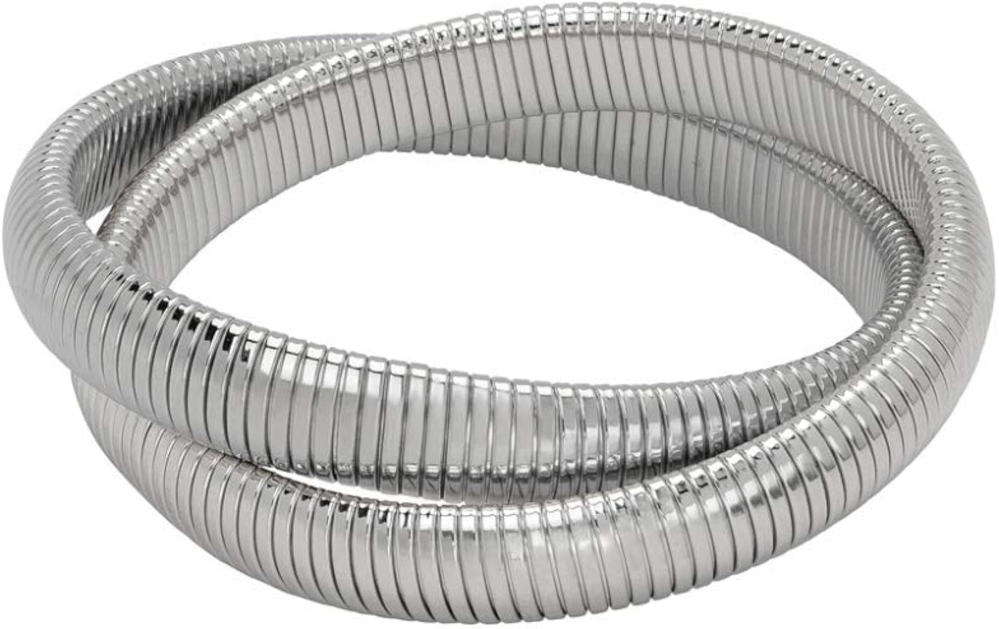 Silver Coil Bangle
