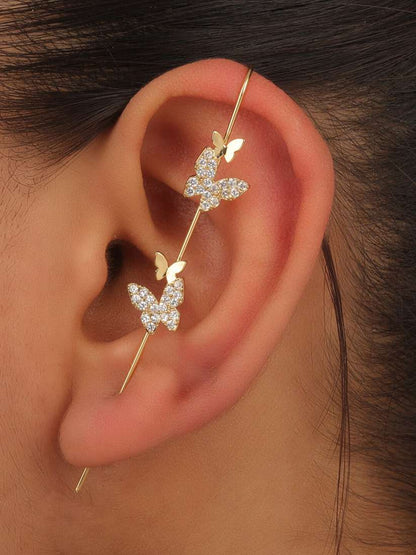Butterfly Zircon Studded Ear Cuff