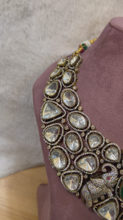 Kundan Necklace with Pearl & Ruby